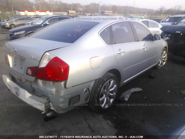 JNKAY01F86M265930 - 2006 INFINITI M35 SPORT SILVER photo 4