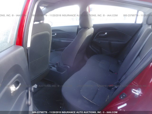 KNADM4A34H6008047 - 2017 KIA RIO LX RED photo 8