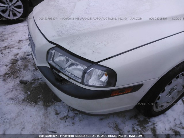 YV1TS97D9X1018001 - 1999 VOLVO S80 WHITE photo 6