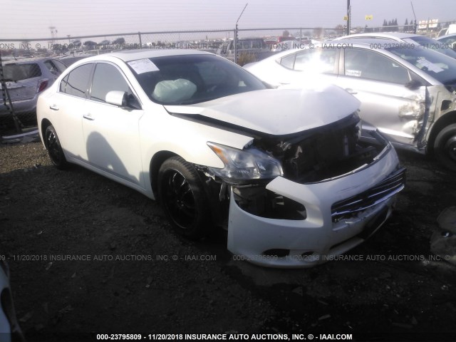 1N4AA5AP3BC811485 - 2011 NISSAN MAXIMA S/SV WHITE photo 1