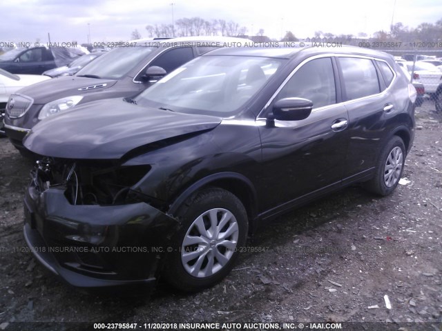 5N1AT2MT8EC769133 - 2014 NISSAN ROGUE S/SL/SV BROWN photo 2