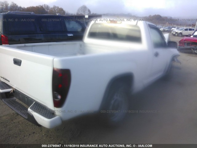 1GCCSBF90C8157476 - 2012 CHEVROLET COLORADO WHITE photo 4