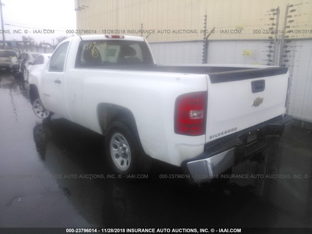 1GCNCPEAXDZ270040 - 2013 CHEVROLET SILVERADO C1500 WHITE photo 3