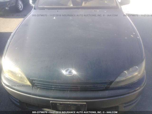 JT8BF12GXT0159697 - 1996 LEXUS ES 300 GREEN photo 6