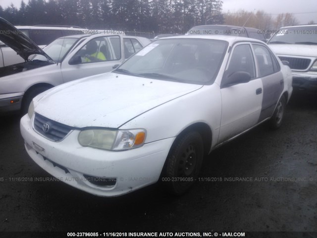 1NXBR12E52Z592936 - 2002 TOYOTA COROLLA CE/LE/S WHITE photo 2