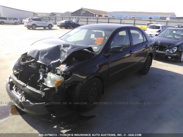 1NXBR32E88Z991683 - 2008 TOYOTA COROLLA CE/LE/S BLACK photo 2