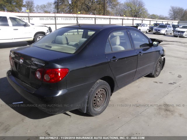 1NXBR32E88Z991683 - 2008 TOYOTA COROLLA CE/LE/S BLACK photo 4