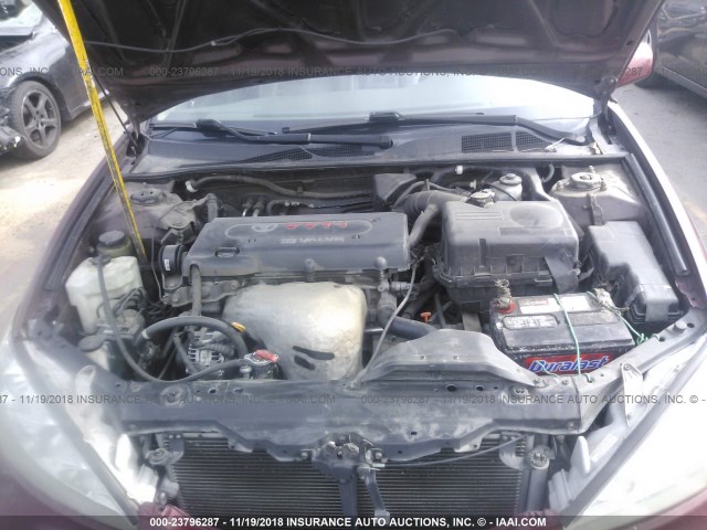 4T1BE32K55U408239 - 2005 TOYOTA CAMRY LE/XLE/SE RED photo 10