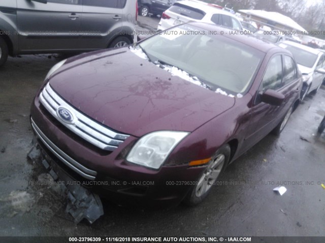 3FAFP07126R100894 - 2006 FORD FUSION SE MAROON photo 2