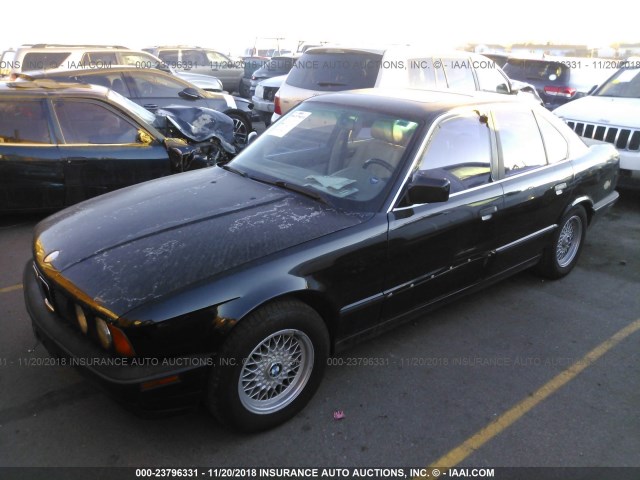 WBAHD2310NBF73550 - 1992 BMW 535 I AUTOMATIC BLACK photo 2