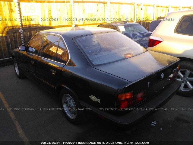 WBAHD2310NBF73550 - 1992 BMW 535 I AUTOMATIC BLACK photo 3