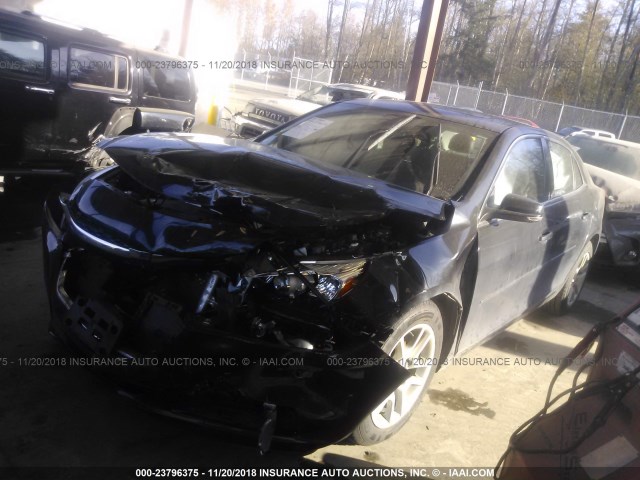 1G11C5SLXEF277087 - 2014 CHEVROLET MALIBU 1LT BLACK photo 2