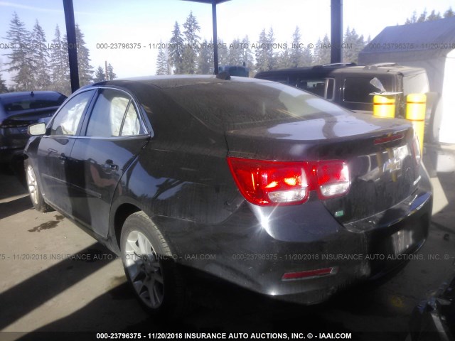 1G11C5SLXEF277087 - 2014 CHEVROLET MALIBU 1LT BLACK photo 3