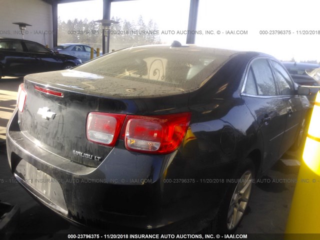 1G11C5SLXEF277087 - 2014 CHEVROLET MALIBU 1LT BLACK photo 4