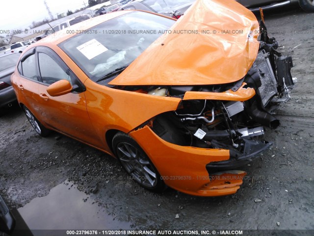 1C3CDFBA1DD347236 - 2013 DODGE DART SXT ORANGE photo 1