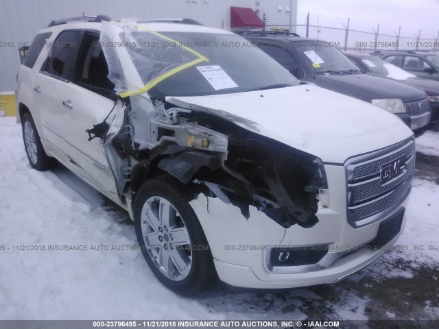 1GKKVTKD5FJ235903 - 2015 GMC ACADIA DENALI WHITE photo 1