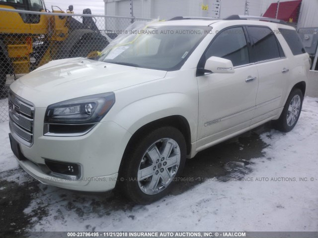 1GKKVTKD5FJ235903 - 2015 GMC ACADIA DENALI WHITE photo 2