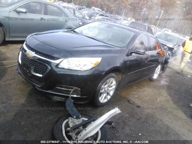1G11C5SLXEF256255 - 2014 CHEVROLET MALIBU 1LT 黑色 照片 2