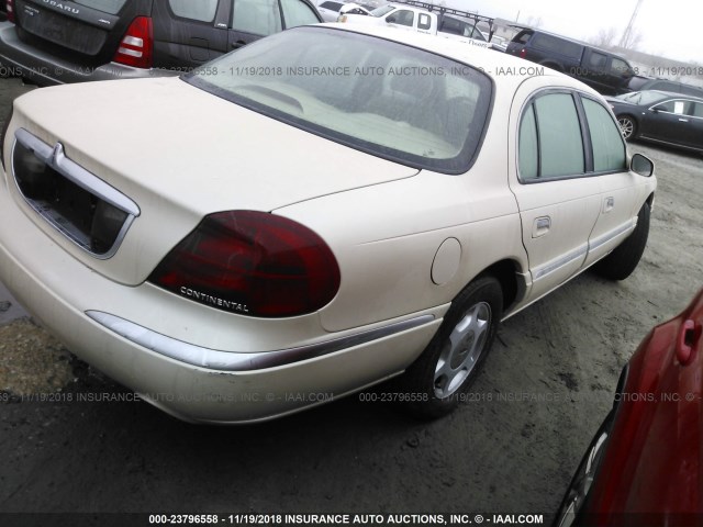 1LNHM97V81Y633728 - 2001 LINCOLN CONTINENTAL  CREAM photo 4