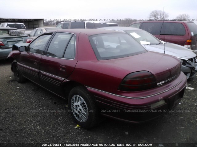 1G2NE5538RC789490 - 1994 PONTIAC GRAND AM SE RED photo 3