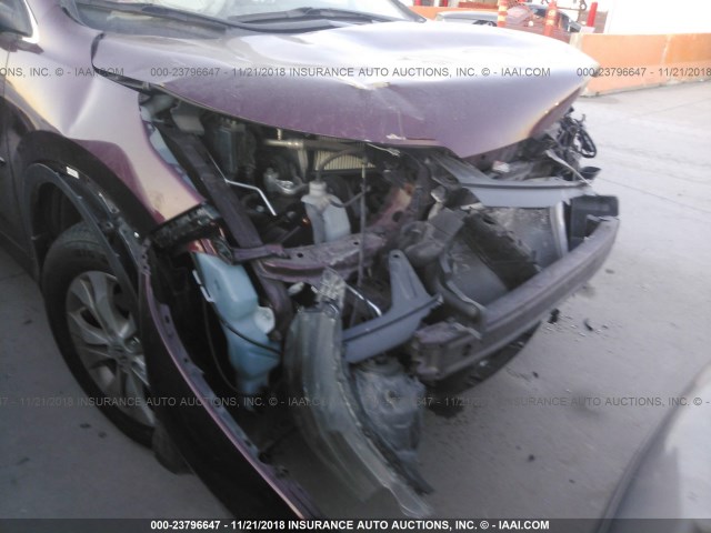 5J6RM4H70DL065580 - 2013 HONDA CR-V EXL MAROON photo 6