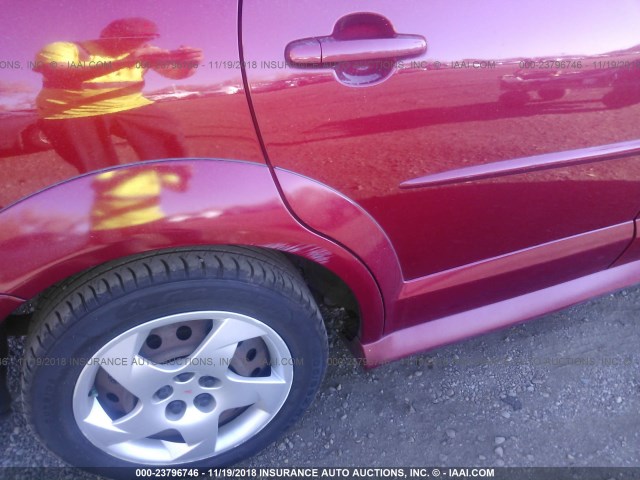 5Y2SL65828Z406905 - 2008 PONTIAC VIBE RED photo 6