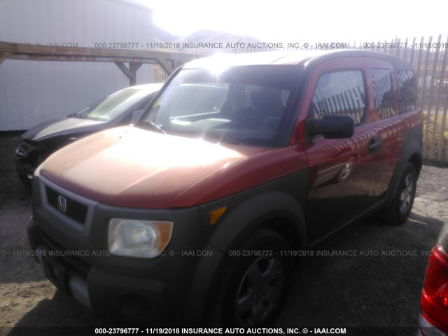 5J6YH18544L005704 - 2004 HONDA ELEMENT EX ORANGE photo 2