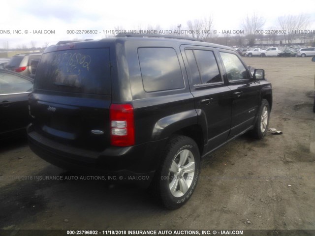 1C4NJRFB0FD169226 - 2015 JEEP PATRIOT LATITUDE BLACK photo 4