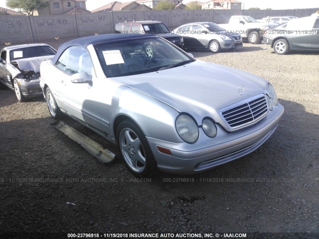 WDBLK70G21T089095 - 2001 MERCEDES-BENZ CLK 430 SILVER photo 1