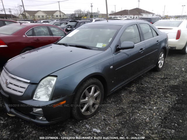 1G6DW677960105475 - 2006 CADILLAC STS BLUE photo 2