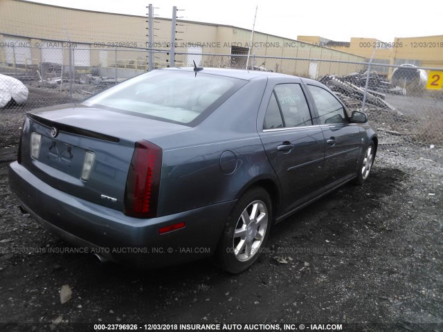 1G6DW677960105475 - 2006 CADILLAC STS BLUE photo 4