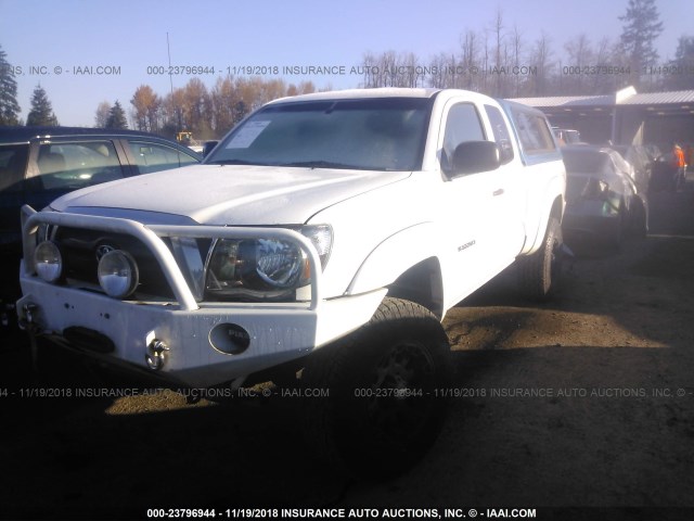 5TEUU4EN7AZ746237 - 2010 TOYOTA TACOMA ACCESS CAB თეთრი ფოტო 2