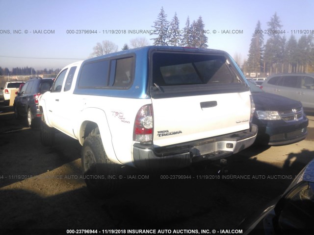 5TEUU4EN7AZ746237 - 2010 TOYOTA TACOMA ACCESS CAB თეთრი ფოტო 3