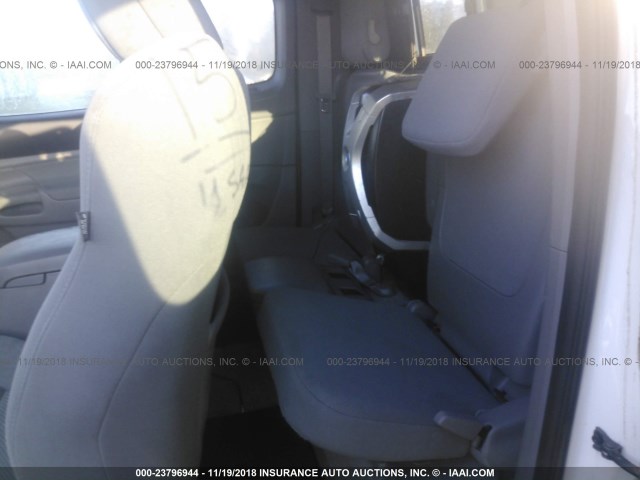 5TEUU4EN7AZ746237 - 2010 TOYOTA TACOMA ACCESS CAB თეთრი ფოტო 8