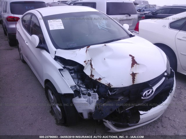 5NPDH4AE4CH144024 - 2012 HYUNDAI ELANTRA GLS/LIMITED WHITE photo 1