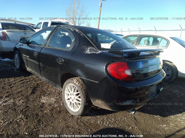 1B3ES46F71D199496 - 2001 DODGE NEON R/T BLACK photo 3