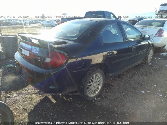 1B3ES46F71D199496 - 2001 DODGE NEON R/T BLACK photo 4