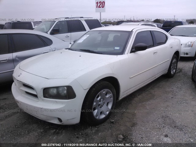 2B3KA43R97H713669 - 2007 DODGE CHARGER SE/SXT WHITE photo 2