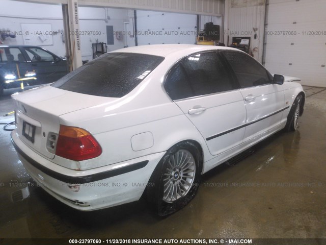 WBAAV53431JR80401 - 2001 BMW 330 I WHITE photo 4