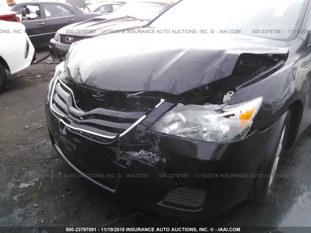 4T1BF3EK7AU071365 - 2010 TOYOTA CAMRY SE/LE/XLE BLACK photo 6