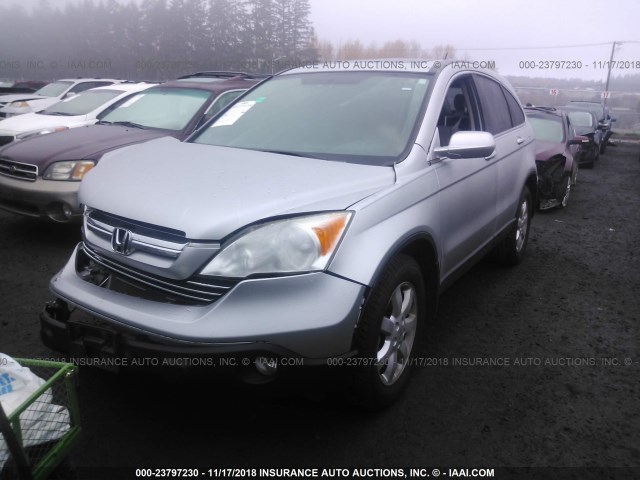 JHLRE48709C024430 - 2009 HONDA CR-V EXL SILVER photo 2