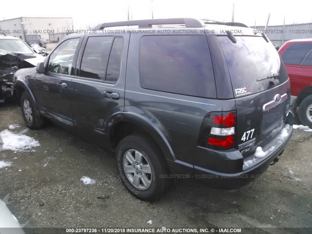 1FMEU7DE0AUB02798 - 2010 FORD EXPLORER XLT GRAY photo 3