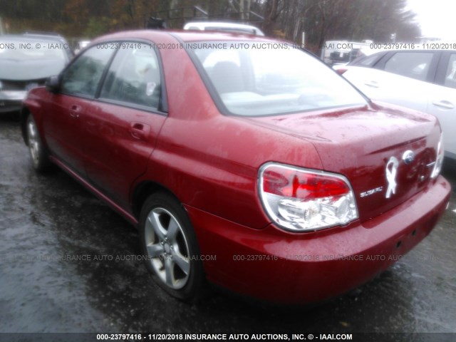 JF1GD61657H512864 - 2007 SUBARU IMPREZA 2.5I RED photo 3