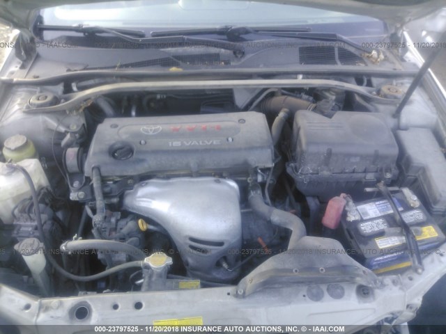 4T1CE38P94U806091 - 2004 TOYOTA CAMRY SOLARA SE/SLE ვერცხლისფერი ფოტო 10