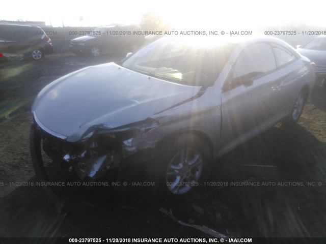 4T1CE38P94U806091 - 2004 TOYOTA CAMRY SOLARA SE/SLE ვერცხლისფერი ფოტო 2