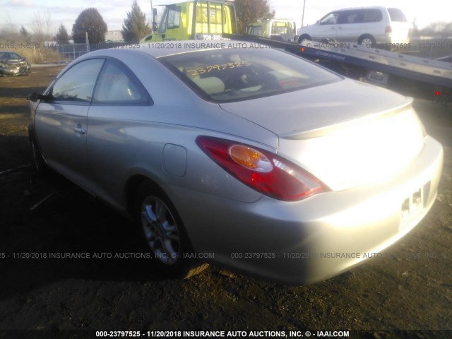 4T1CE38P94U806091 - 2004 TOYOTA CAMRY SOLARA SE/SLE ვერცხლისფერი ფოტო 3