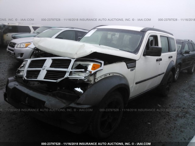 1D8GT28K18W188464 - 2008 DODGE NITRO SXT WHITE photo 2