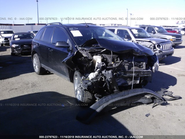 2FMDK3JC7CBA80367 - 2012 FORD EDGE SEL BLACK photo 1