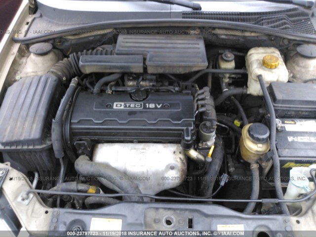 KL5JD56Z36K361480 - 2006 SUZUKI FORENZA TAN photo 10