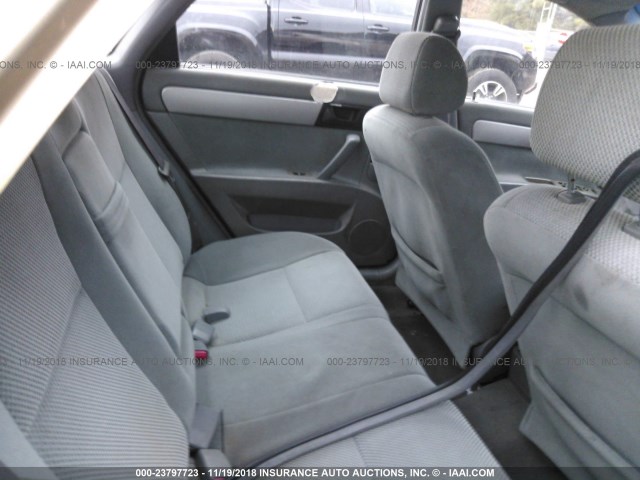 KL5JD56Z36K361480 - 2006 SUZUKI FORENZA TAN photo 8